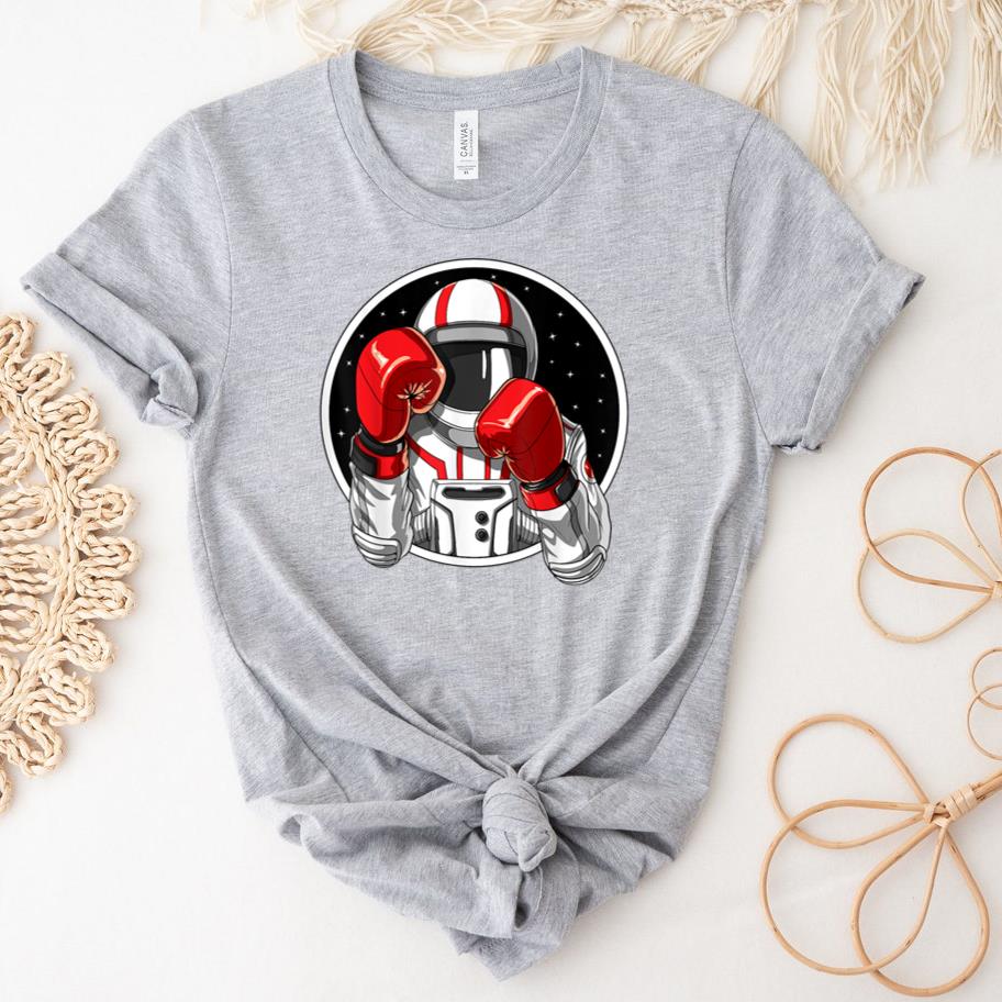 Astronaut Boxing Muay Thai Boxer T-Shirt image 1