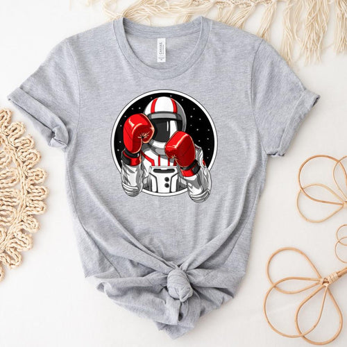 Astronaut Boxing Muay Thai Boxer T-Shirt image 1