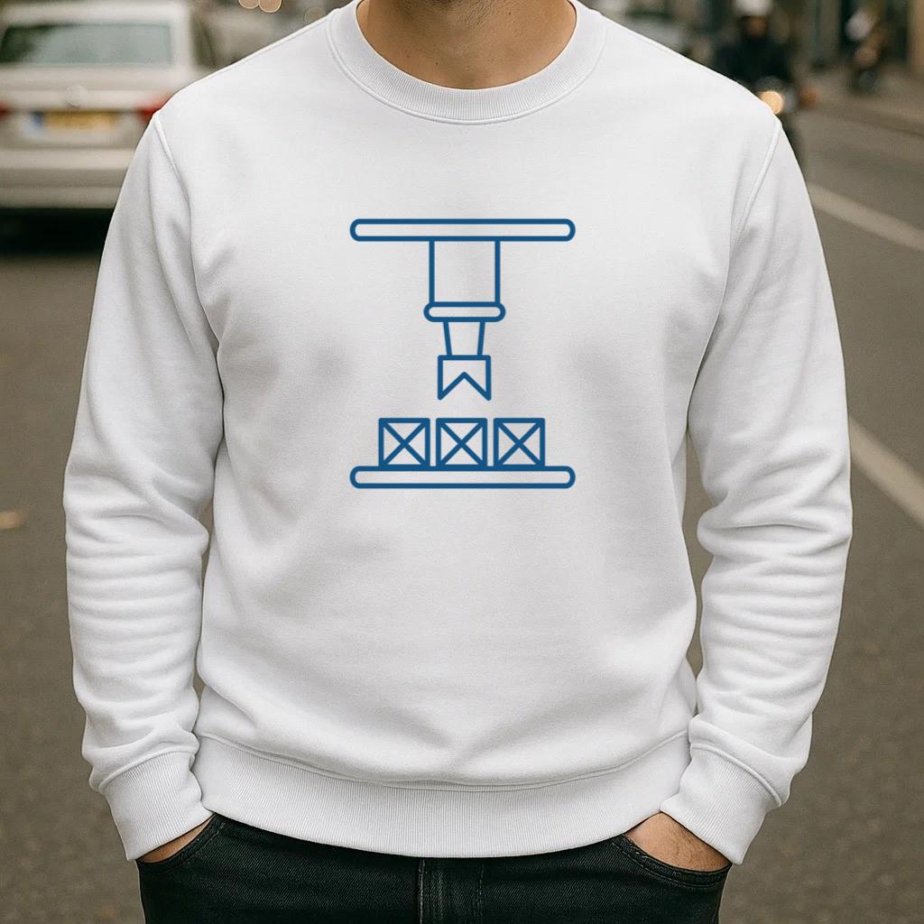 Factory Machine Boxing Stroke Sweatshirt image 1
