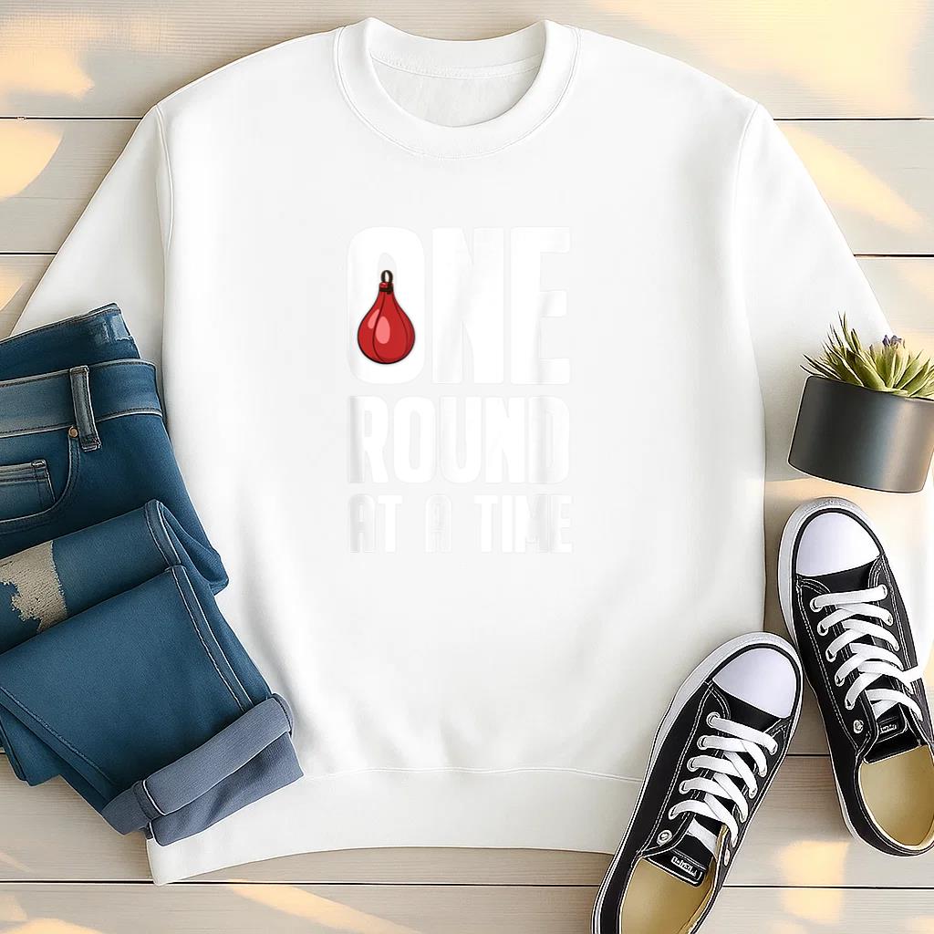One Round At A Time Boxing Sweatshirt image 2