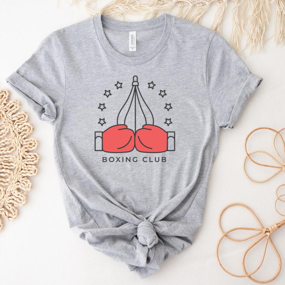 Boxing Club Punchbag Glove Boxing Glove Star Colored Badge Sticker T-Shirt image 1