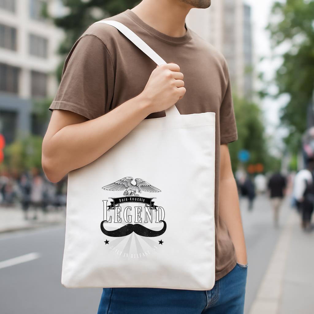 Boxing Legend Built In Belfast Canvas Tote Bag image 3