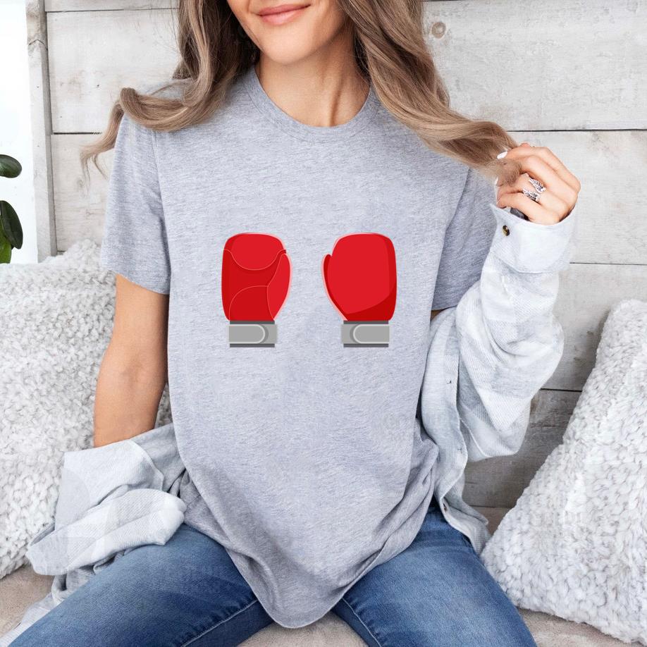 Boxing Gloves Icon Boxing Elements T-Shirt image 2