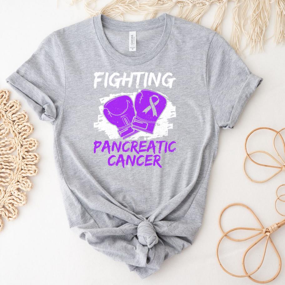Boxing Gloves Pancreatic Cancer T-Shirt image 1