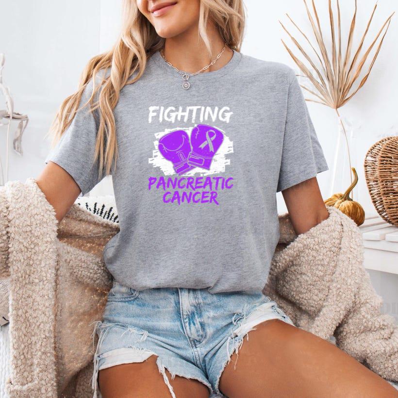Boxing Gloves Pancreatic Cancer T-Shirt image 0
