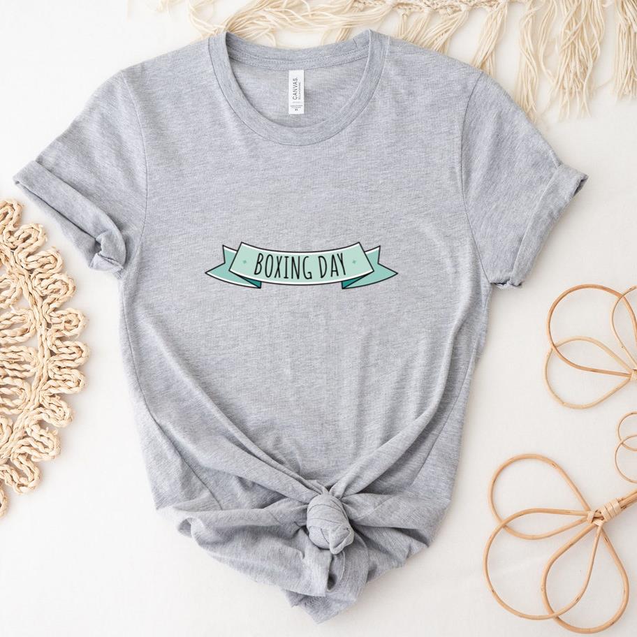 Boxing Day Ribbon Label T-Shirt image 1