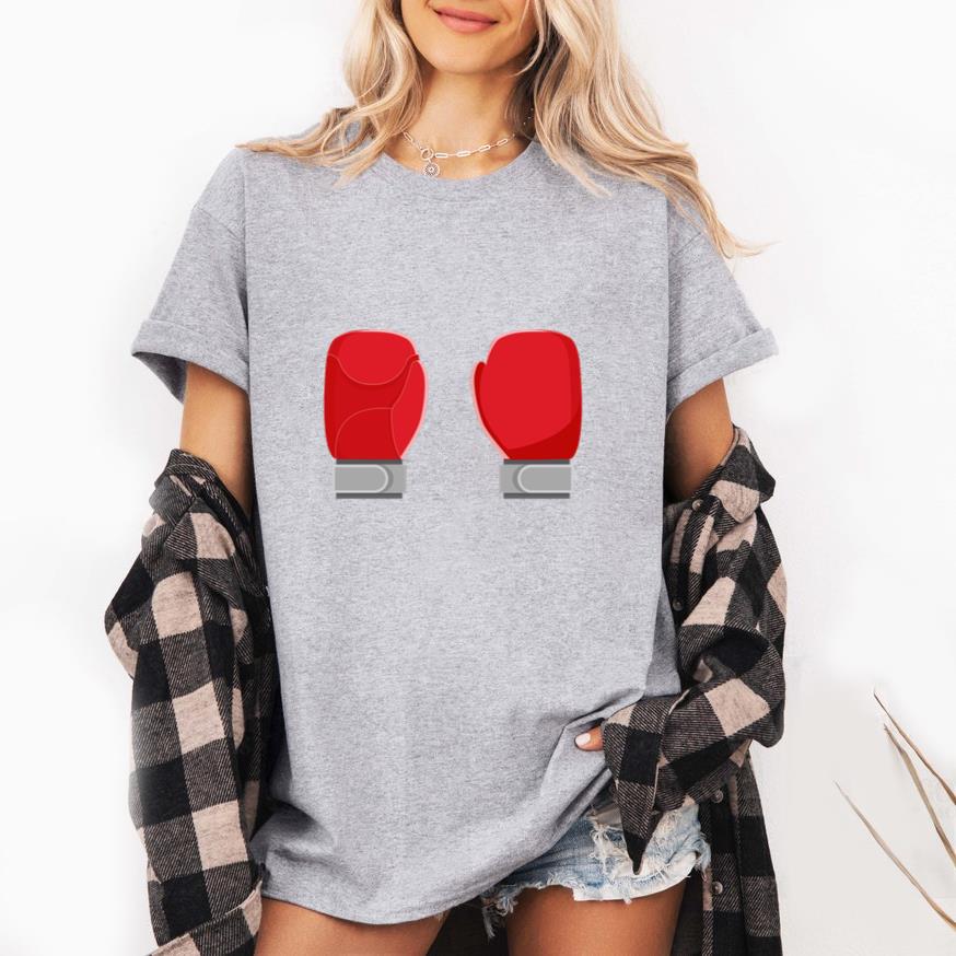 Boxing Gloves Icon Boxing Elements T-Shirt image 3