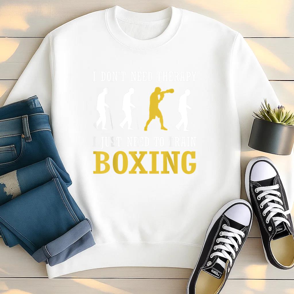 I Just Need To Train Boxing Sweatshirt image 2