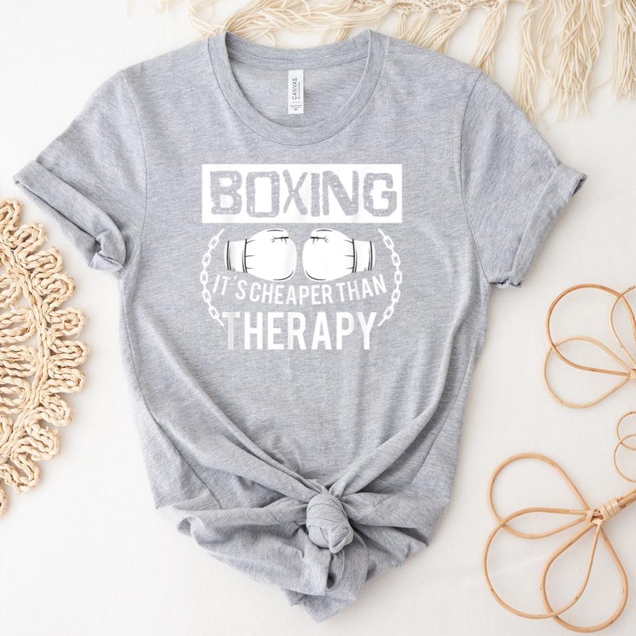 Boxing Better Than Therapy T-Shirt image 1