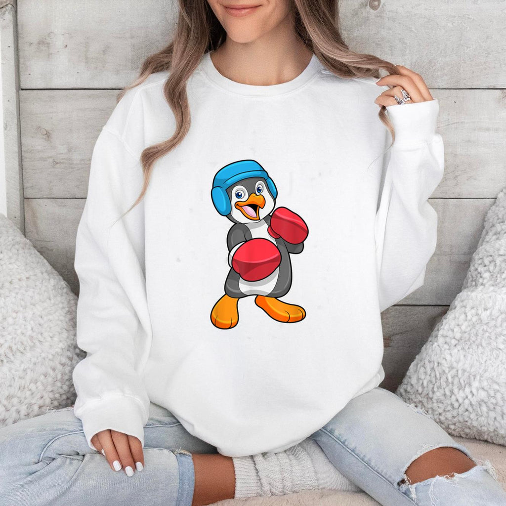 Penguin Boxing Boxer Gloves Sweatshirt image 0