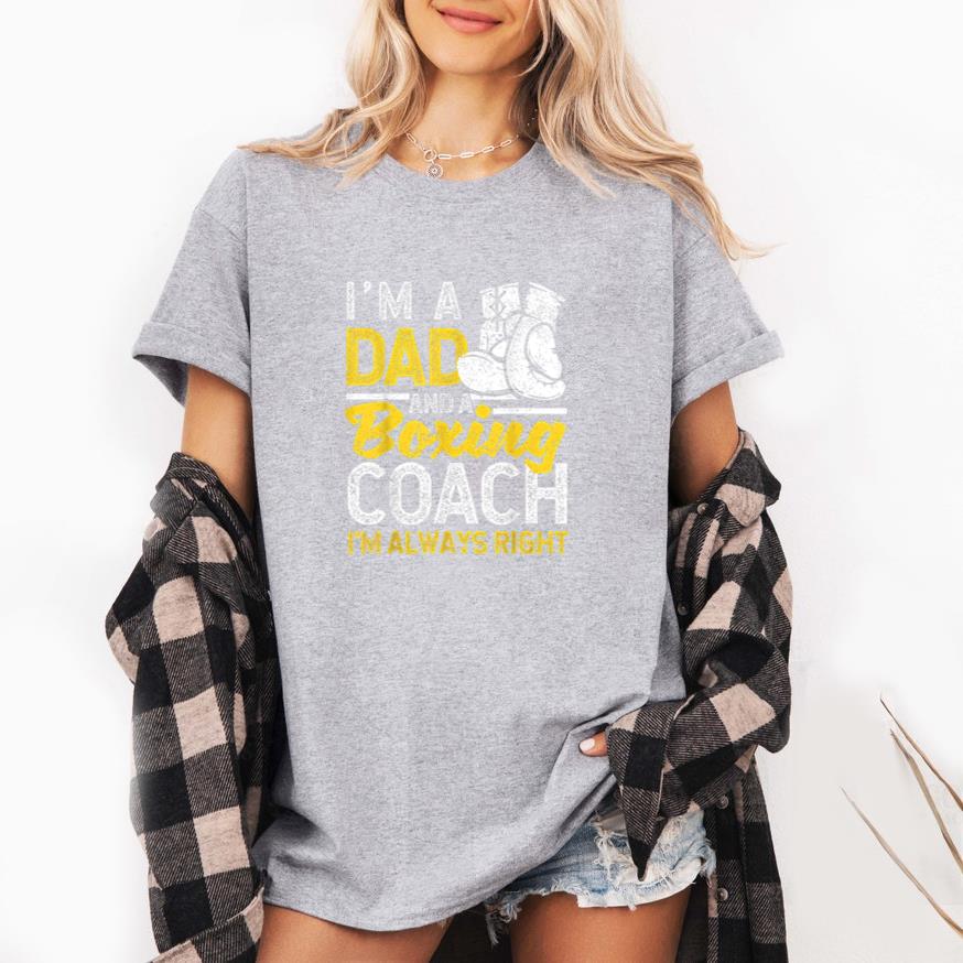 Im A Dad And A Boxing Coach T-Shirt image 3