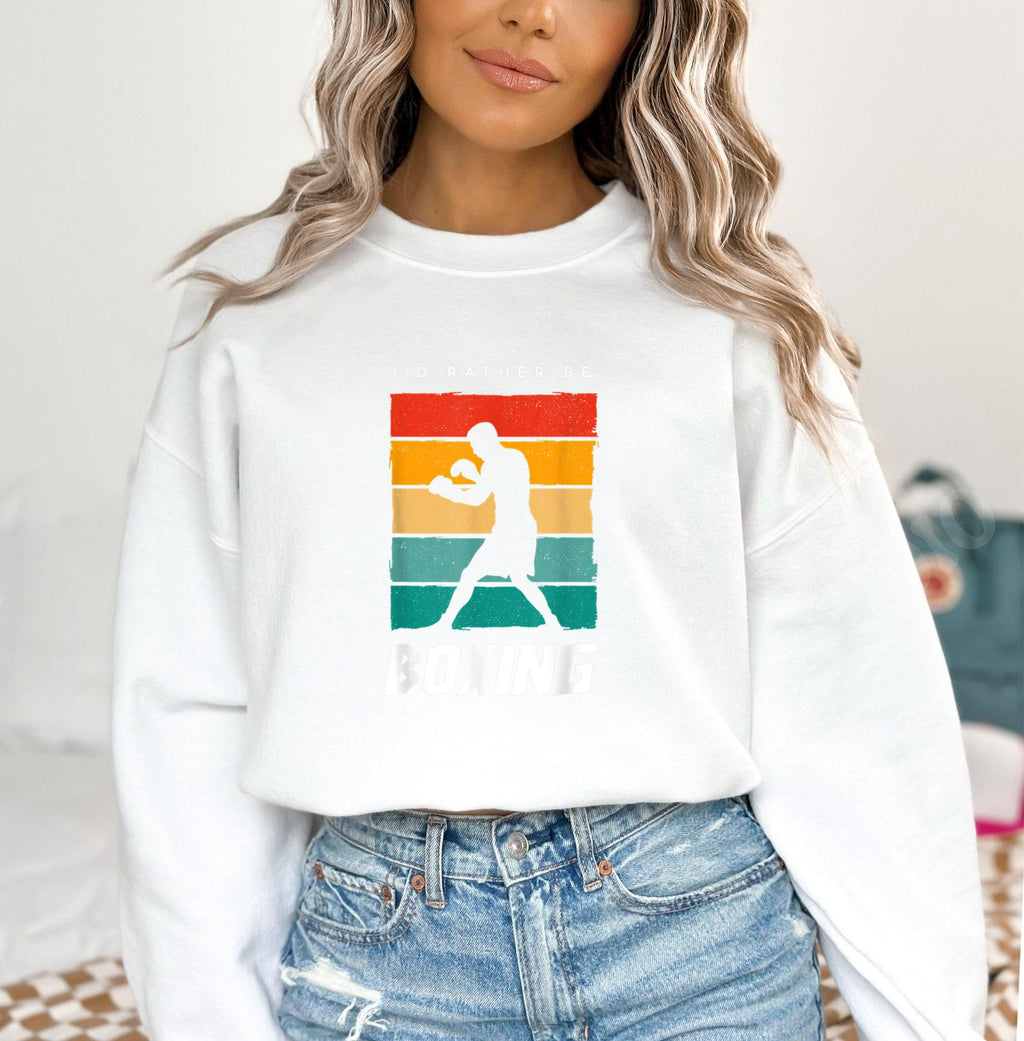 Id Rather Be Boxing Sweatshirt image 3