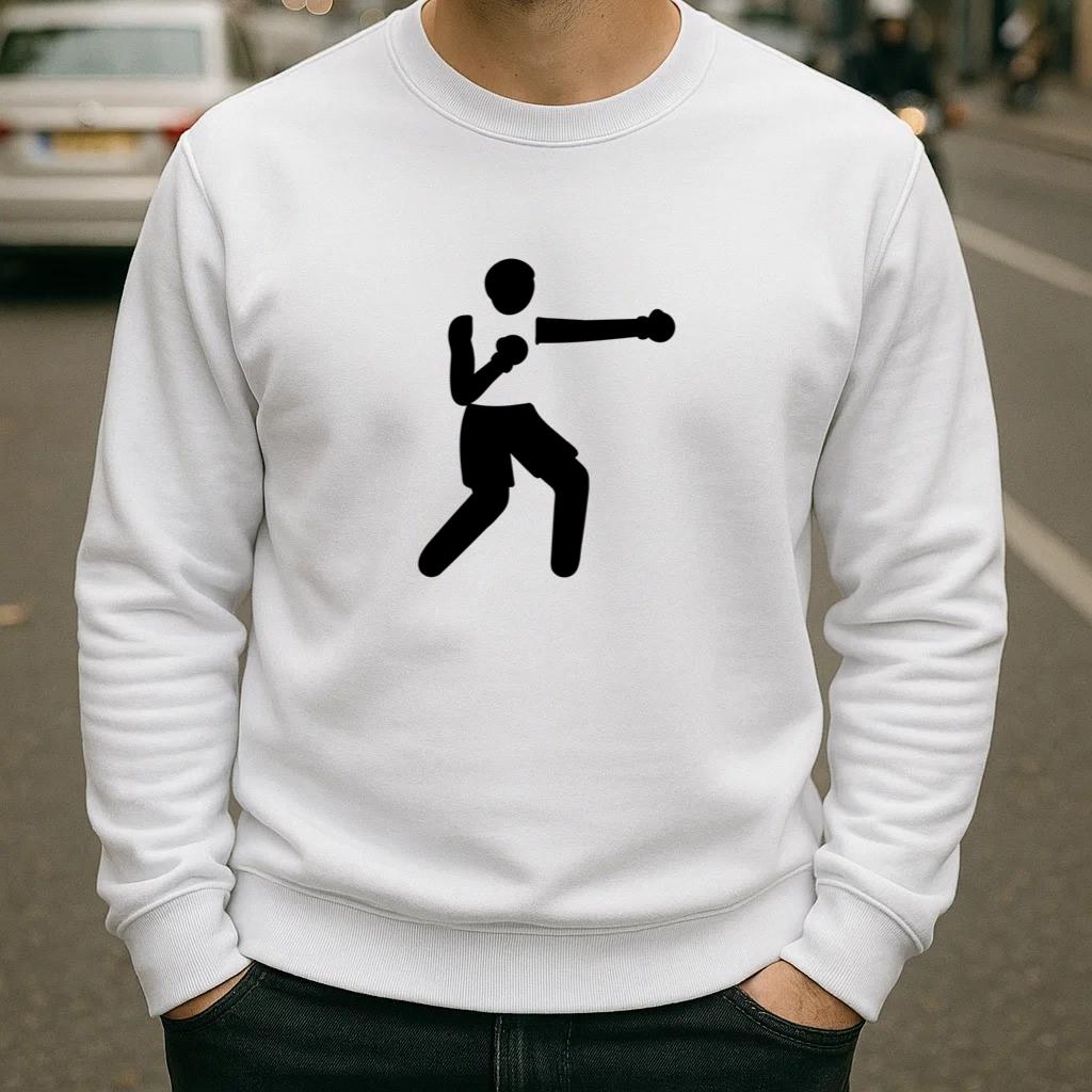 Person Boxing Cut Out Sweatshirt image 1