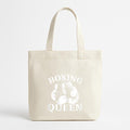 Boxing Queen Fighter Kickboxing Canvas Tote Bag image 0