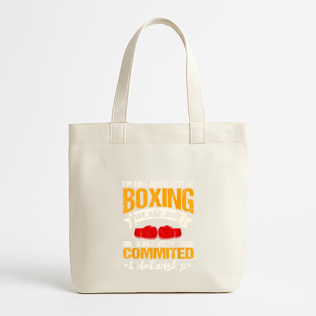 Boxing Ring Gloves Boxer Canvas Tote Bag image 0