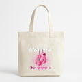 Breast Cancer Awareness Pink Boxing Gloves Warrior Canvas Tote Bag image 0