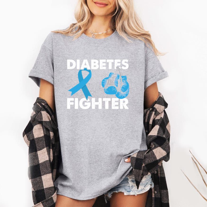 Boxing Gloves Diabetes Fighter T-Shirt image 3