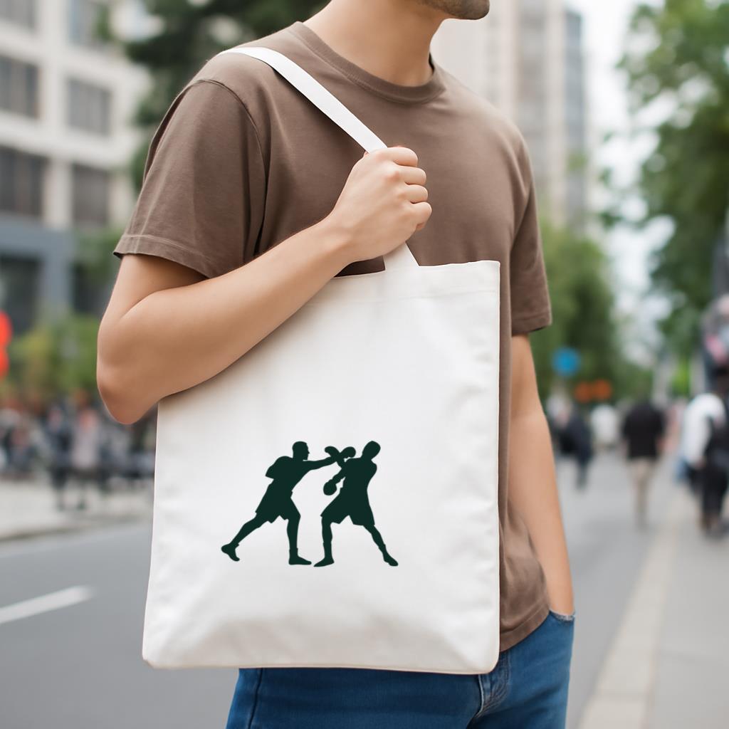 Boxing Punch Block Canvas Tote Bag image 3