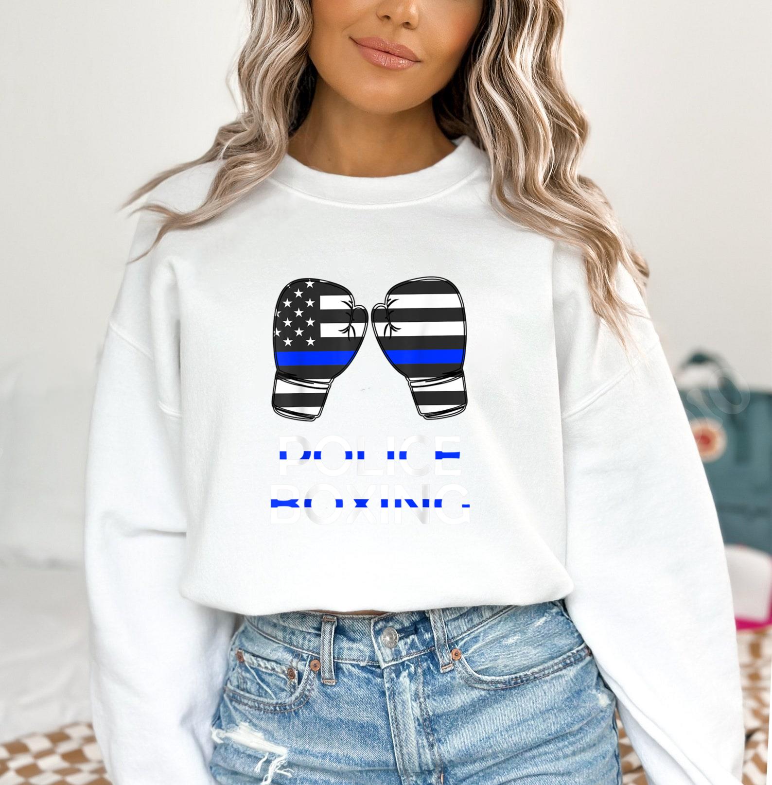 Police Boxing Blue Line Sweatshirt image 3