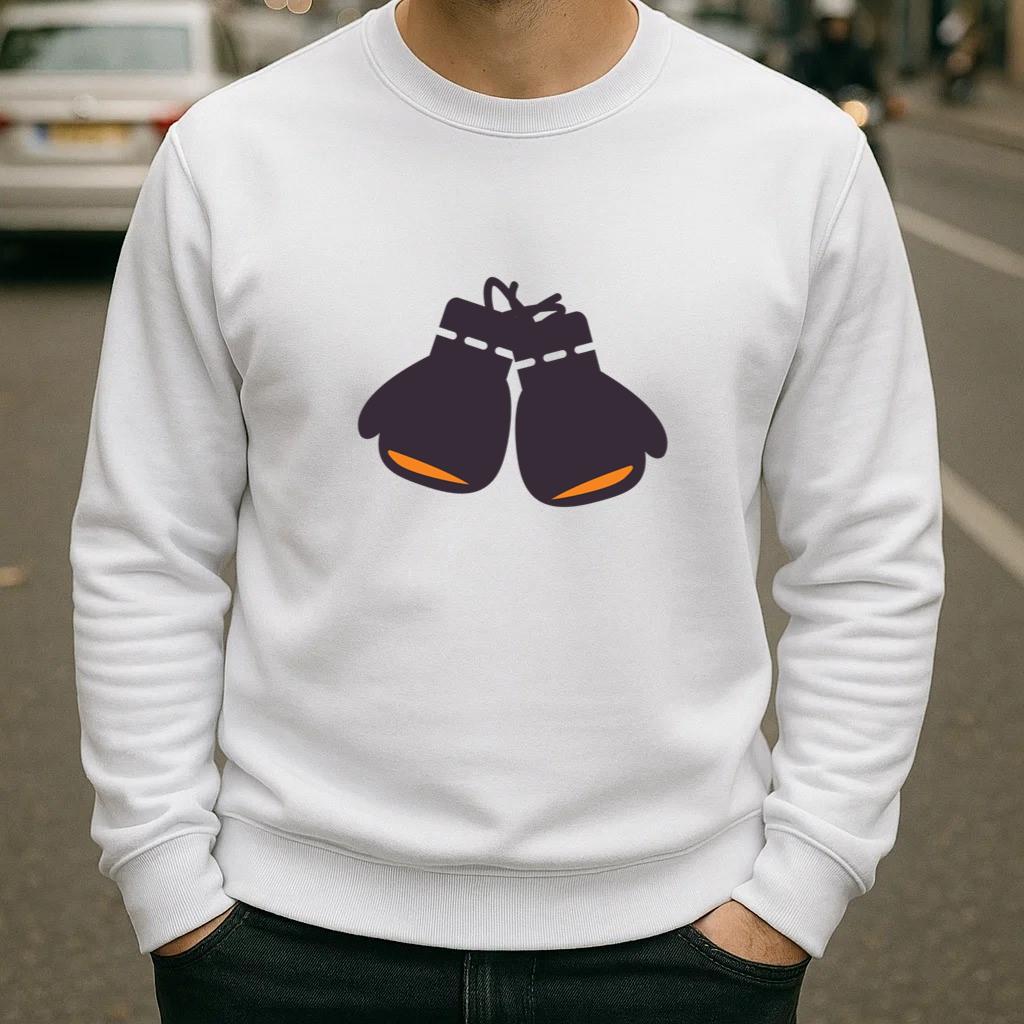 Flat Boxing Gloves Icon Sweatshirt image 1