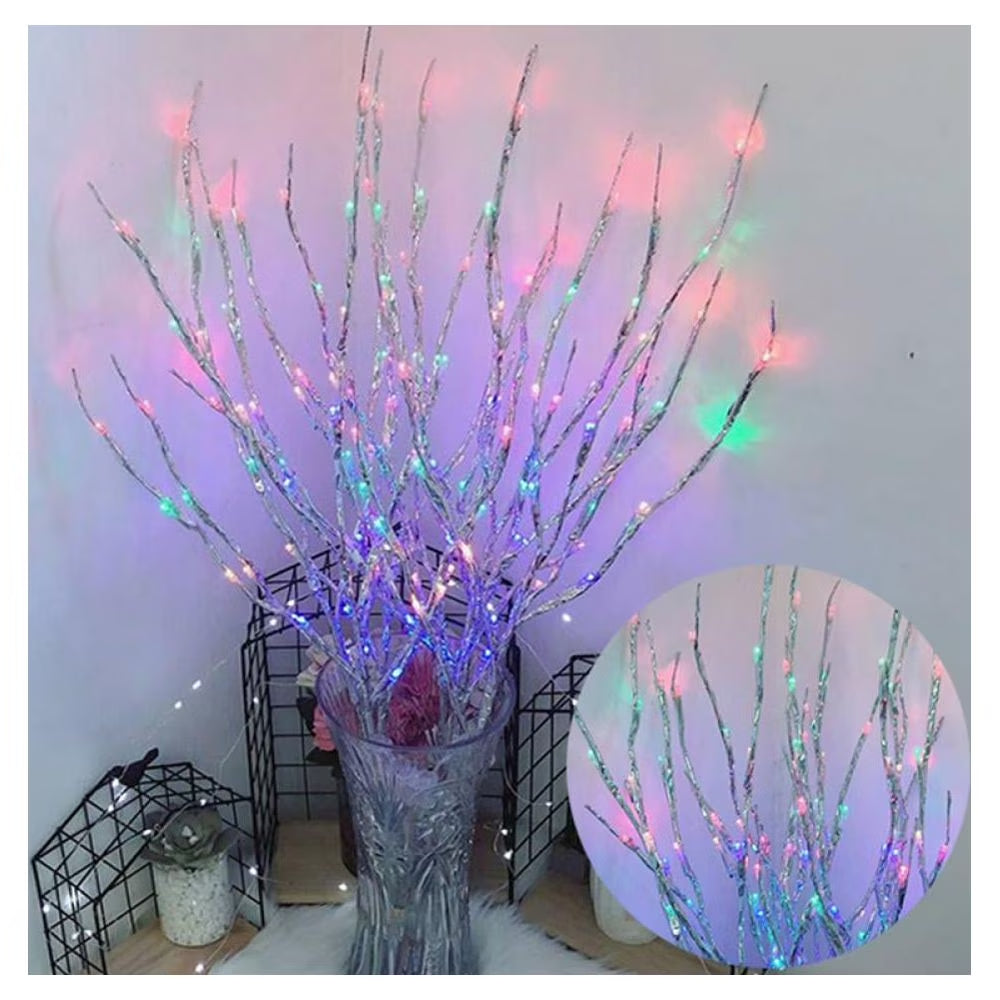 Lighted Branches with 20 Lights, Artificial Branch Lights Battery Operated, Christmas Easter Wedding Party Spring Decoration (Vase Excluded)