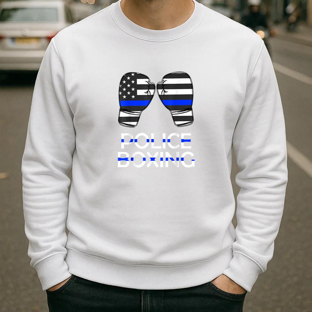 Police Boxing Blue Line Sweatshirt image 1