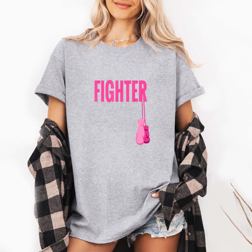 Boxing Gloves Breast Cancer Awareness T-Shirt image 3