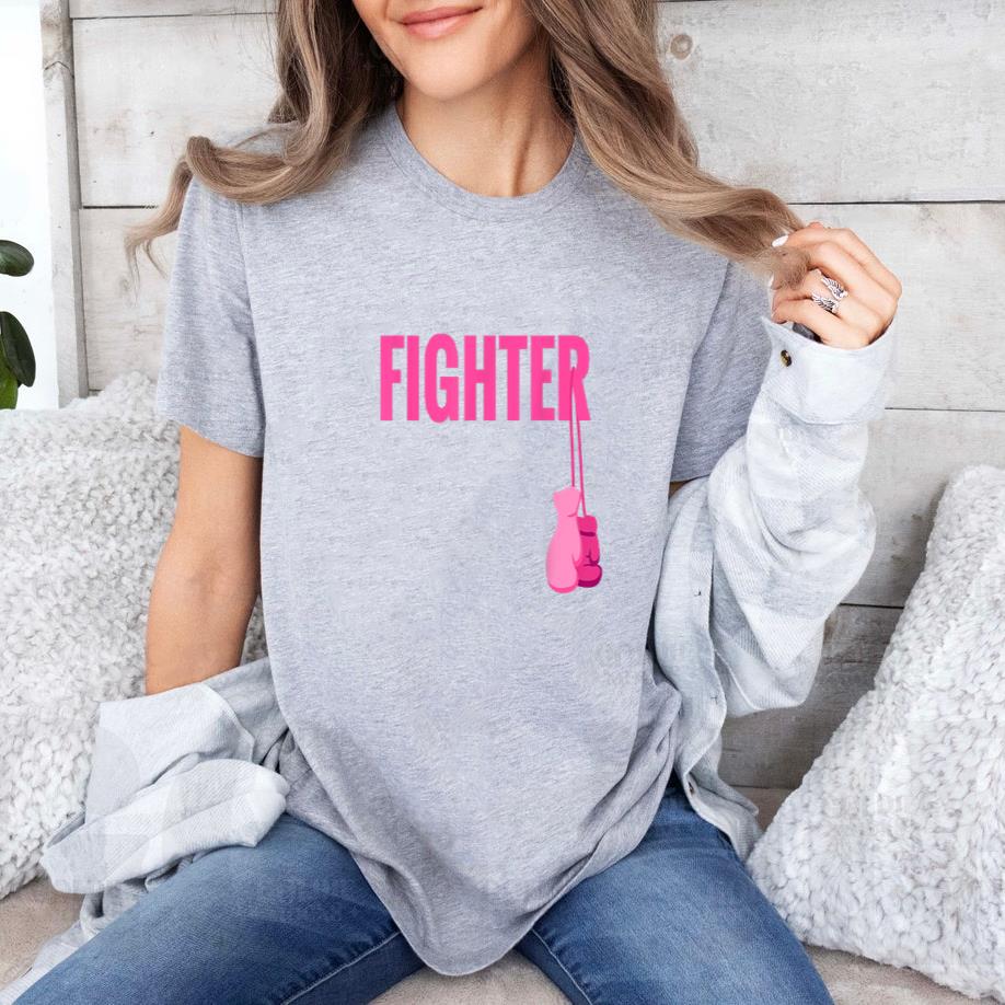 Boxing Gloves Breast Cancer Awareness T-Shirt image 2