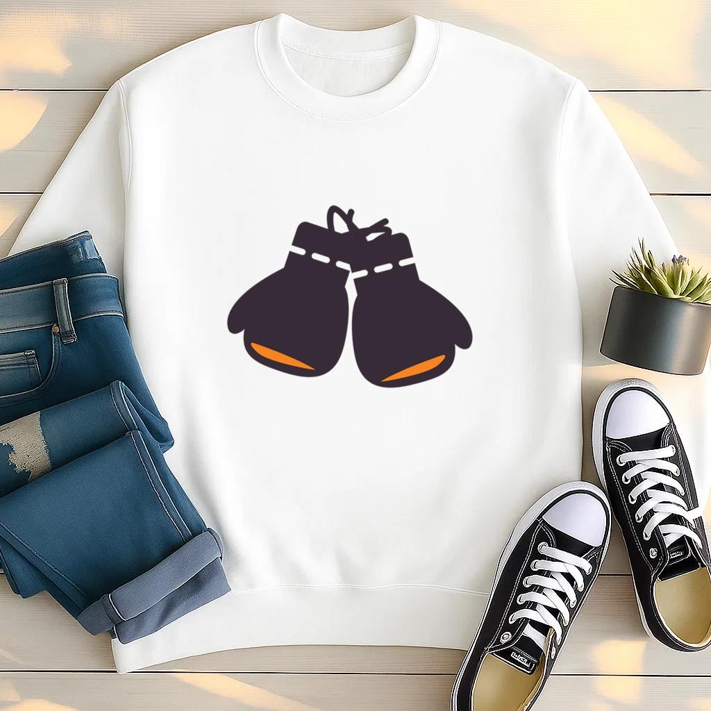 Flat Boxing Gloves Icon Sweatshirt image 2
