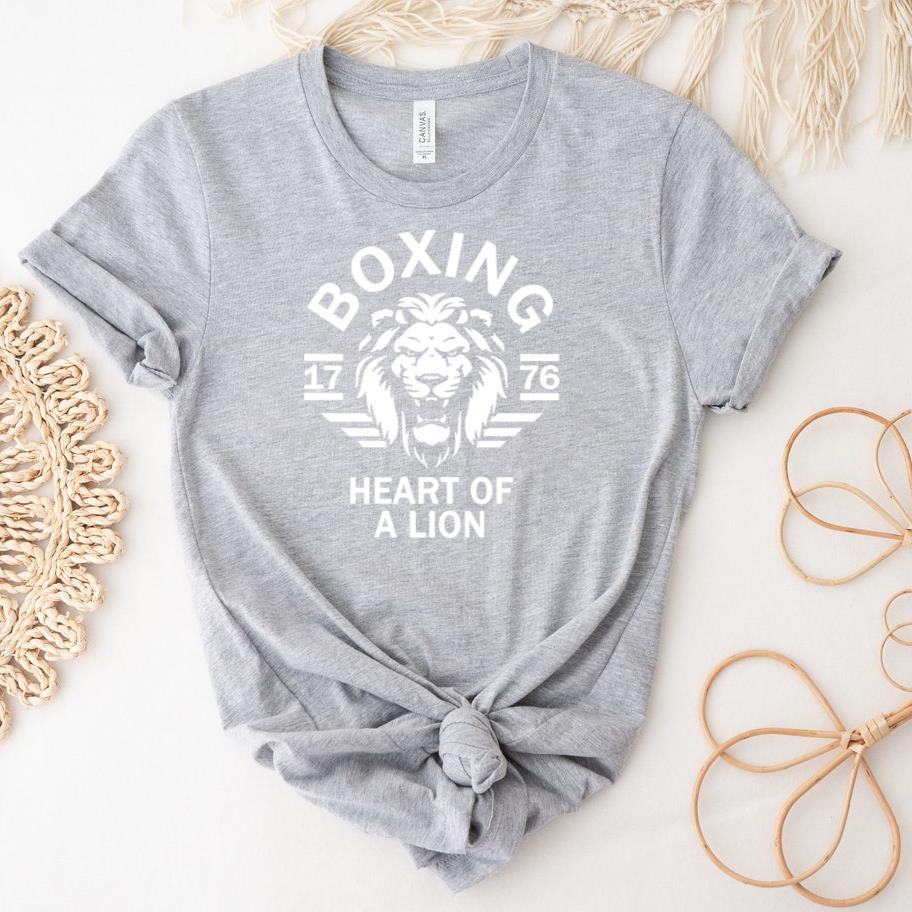 Boxing Heart Of A Lion T-Shirt image 1