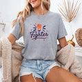 Illustration Of A Fist With The Word Fighter T-Shirt image 0