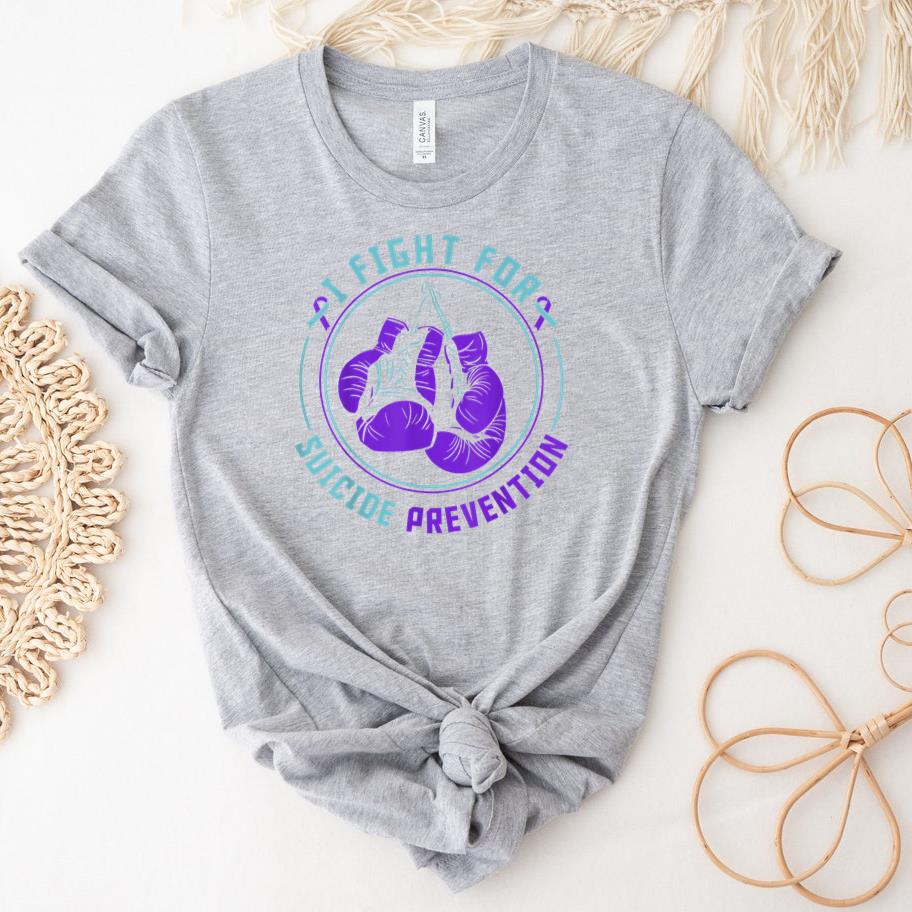 Boxing Gloves I Fight For Suicide Prevention T-Shirt image 1