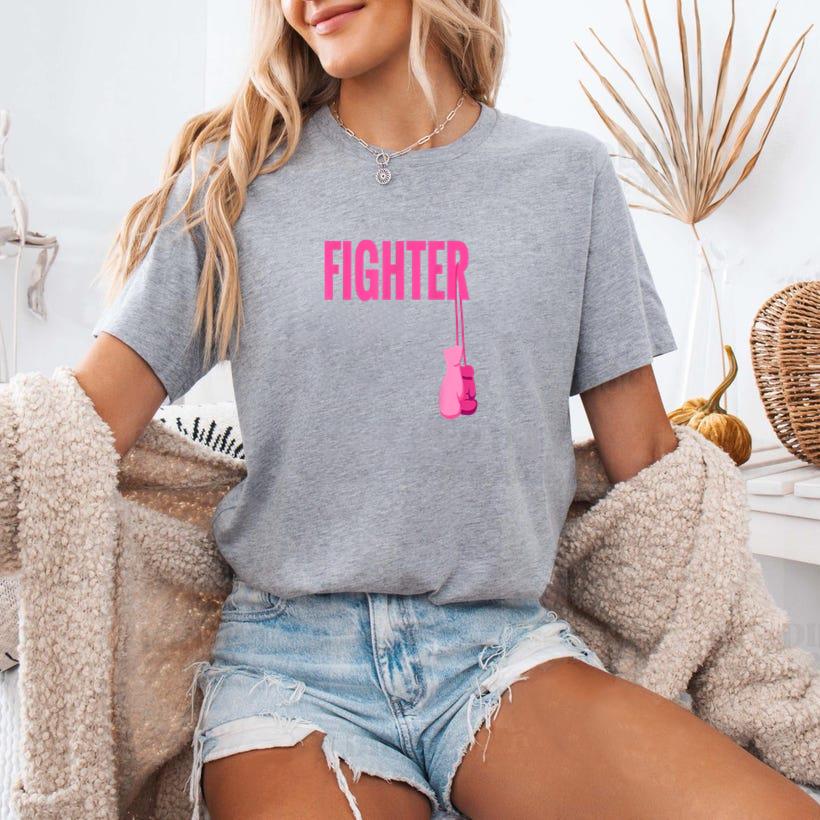 Boxing Gloves Breast Cancer Awareness T-Shirt image 0