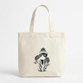 Cat Boxing Canvas Tote Bag image 0