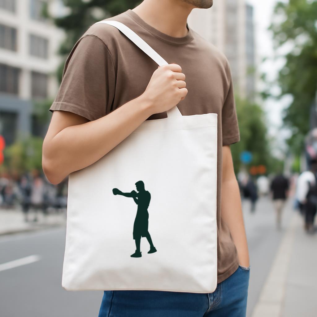 Boxing Shadowboxing Training Canvas Tote Bag image 3