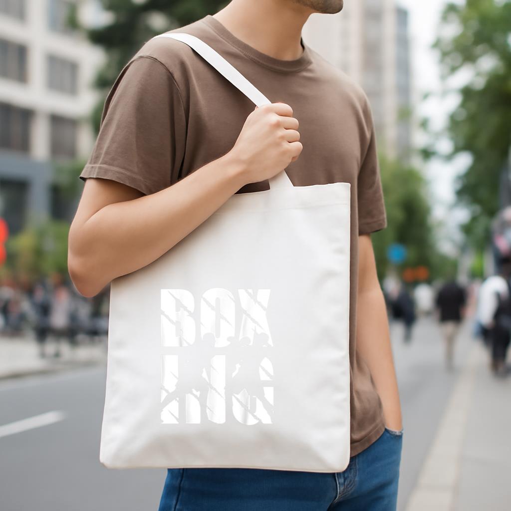 Boxing Vintage Canvas Tote Bag image 3