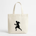 Boxing Player Uppercut Silhouette Canvas Tote Bag image 0