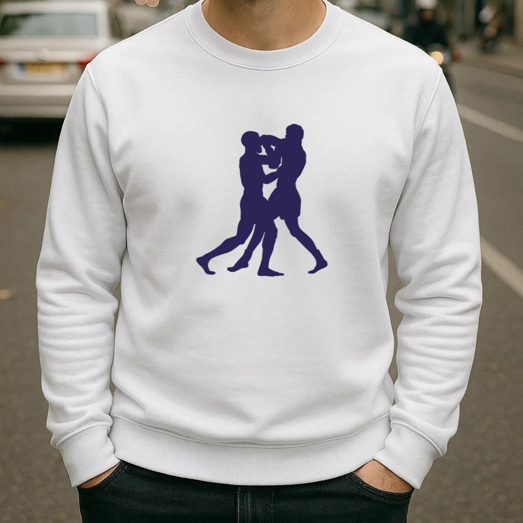 Fight Kickboxing Sport Silhouette Sweatshirt image 1