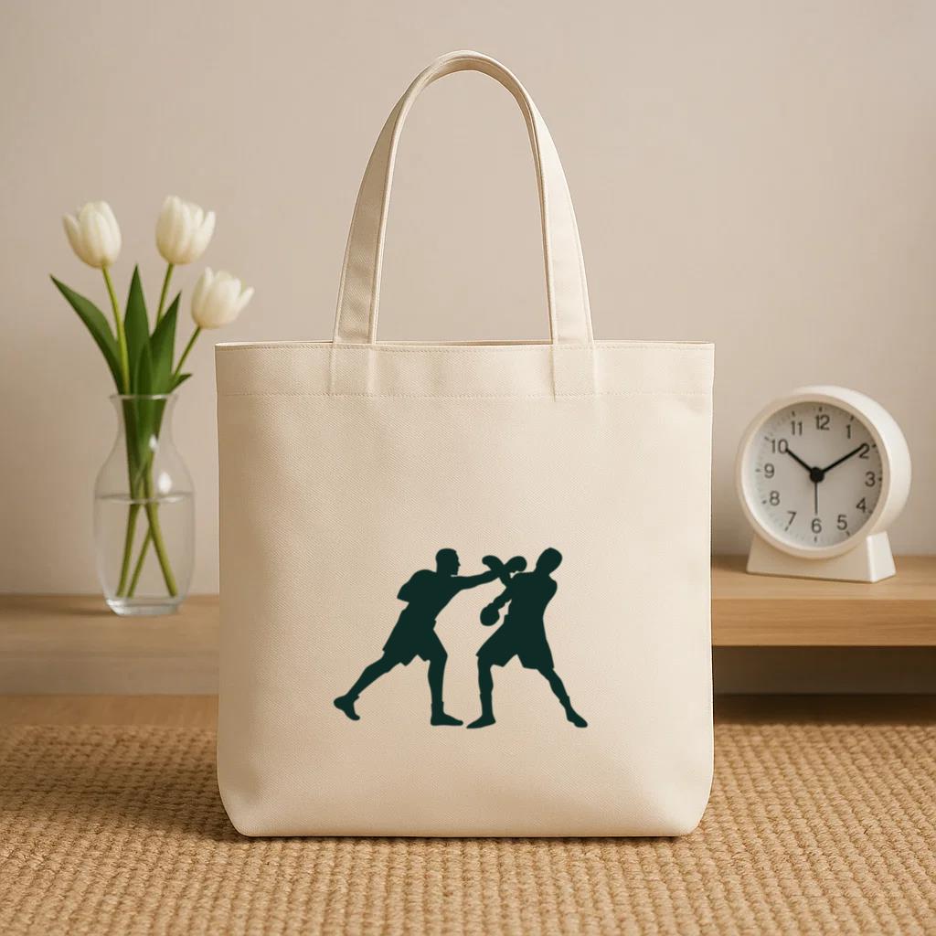 Boxing Punch Block Canvas Tote Bag image 1