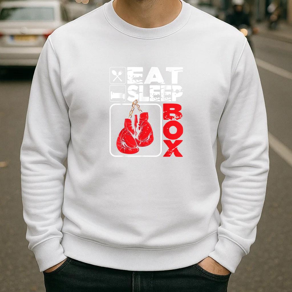 Eat Sleep Box Boxing Sweatshirt image 1