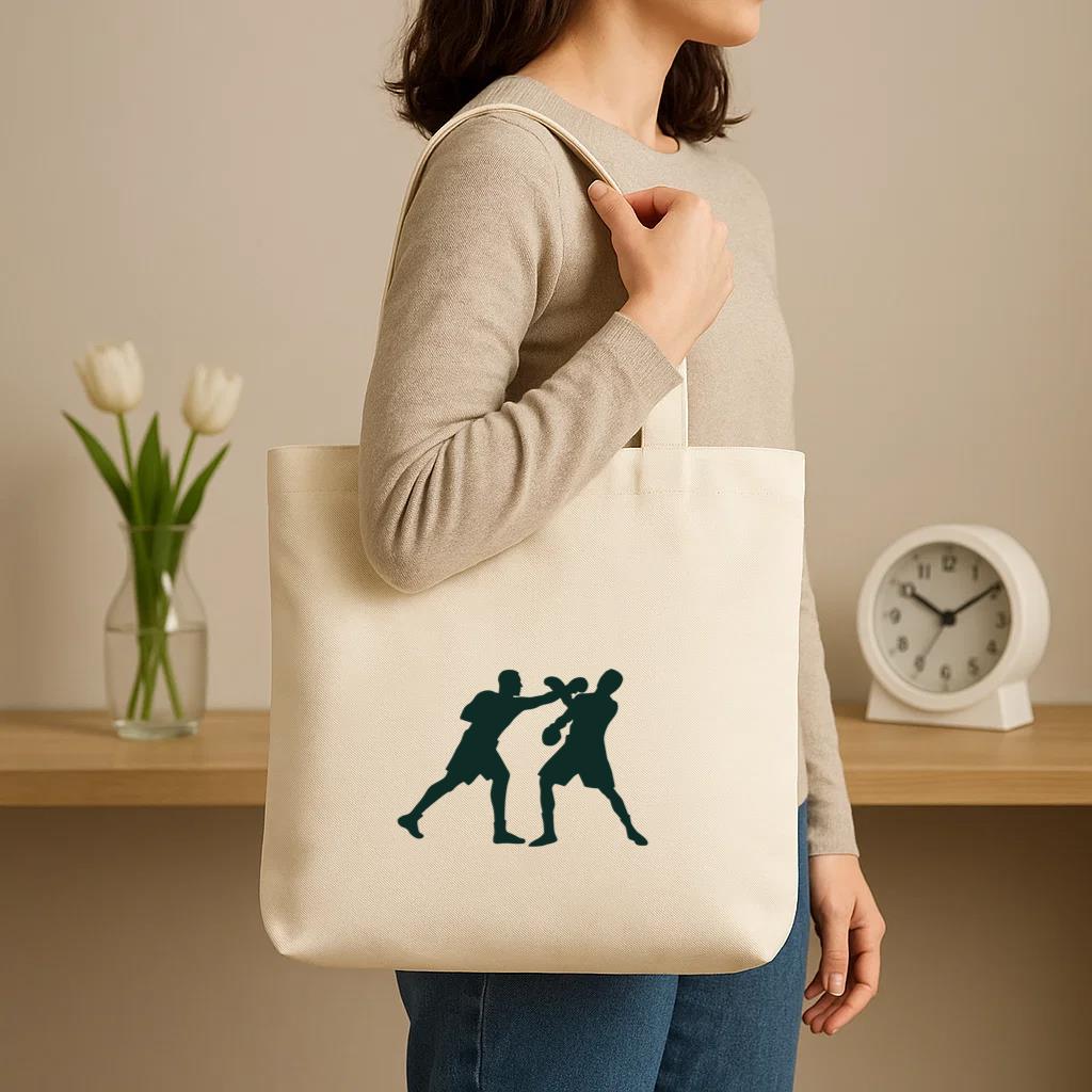 Boxing Punch Block Canvas Tote Bag image 2