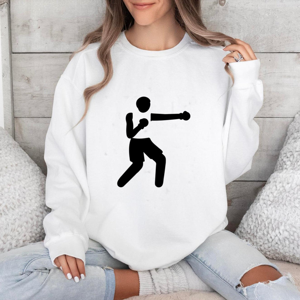 Person Boxing Cut Out Sweatshirt image 0