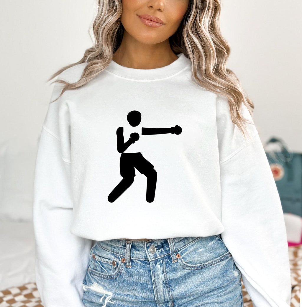 Person Boxing Cut Out Sweatshirt image 3