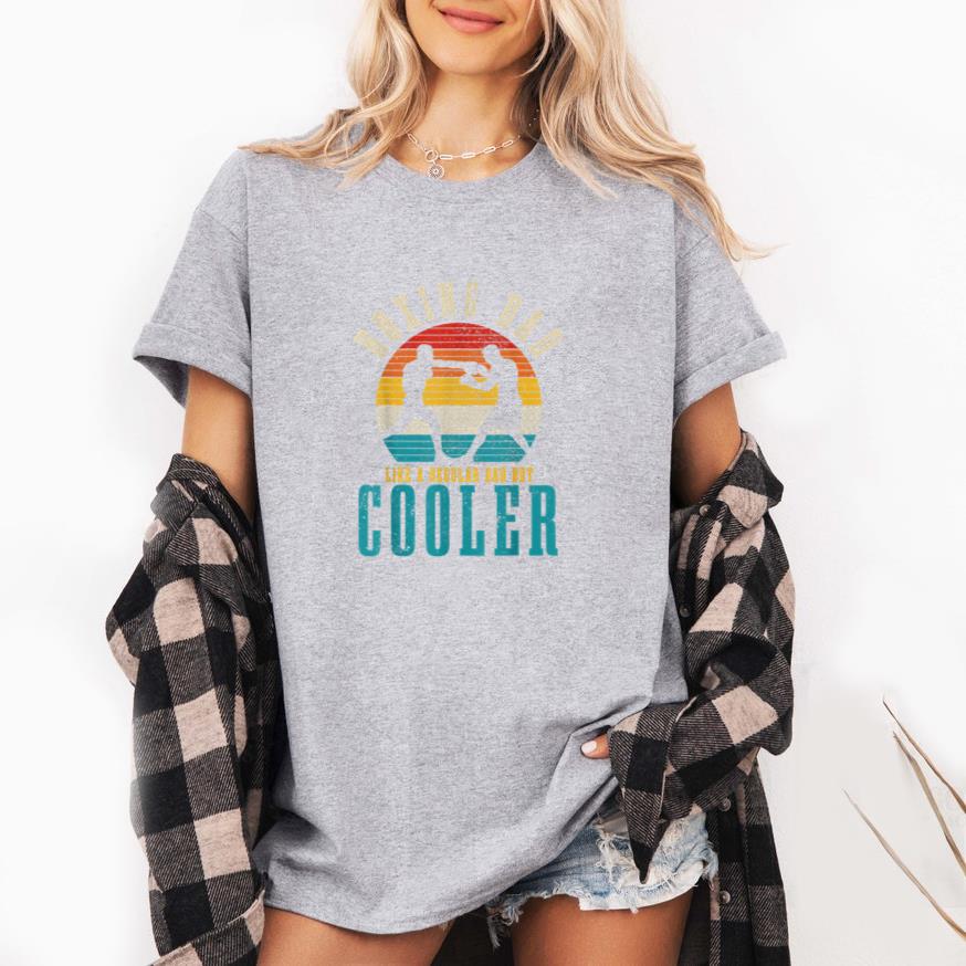 Boxing Dad Like A Regular Dad But Cooler T-Shirt image 3