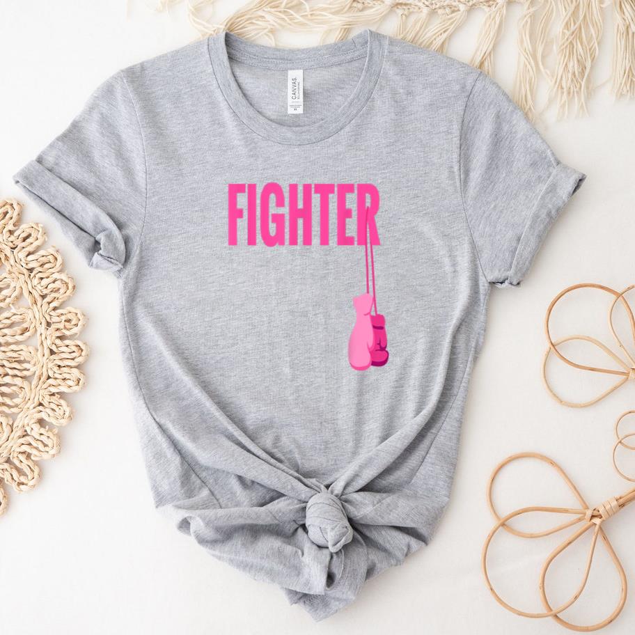 Boxing Gloves Breast Cancer Awareness T-Shirt image 1