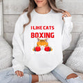 I Like Cats And Boxing Sweatshirt image 0