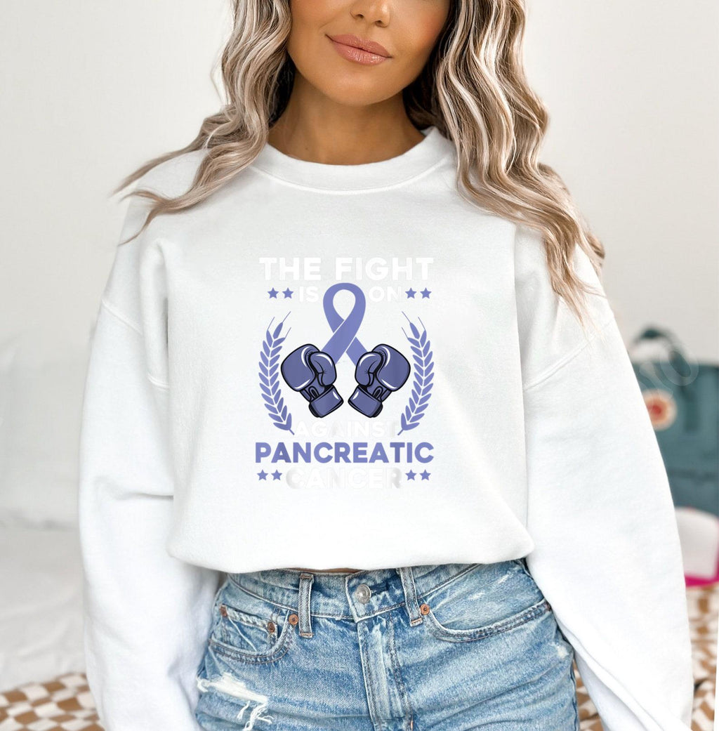 Pancreatic Cancer Boxing Sweatshirt image 3