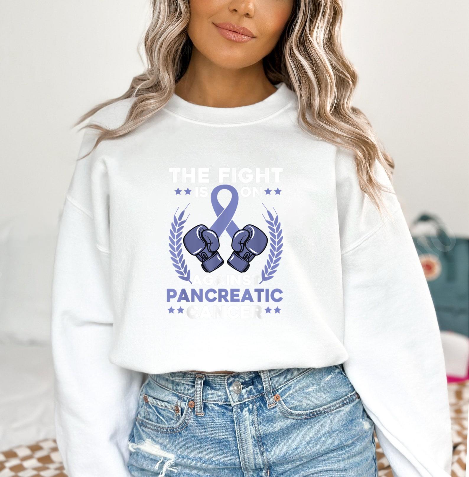 Pancreatic Cancer Boxing Sweatshirt image 3