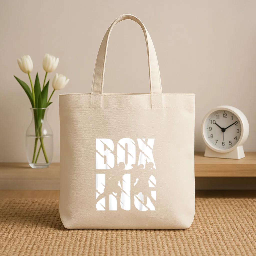 Boxing Vintage Canvas Tote Bag image 1