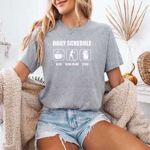 Boxing Daily Schedule T-Shirt image 0